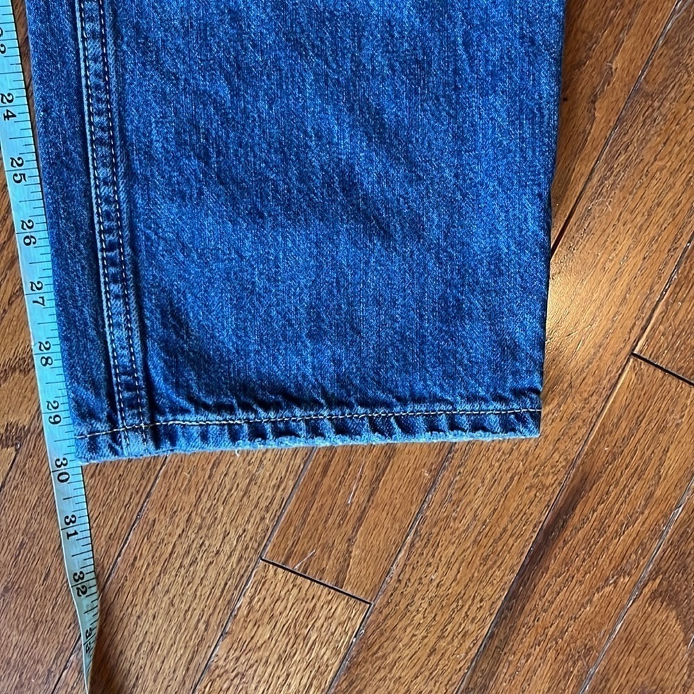 Levis | Low Pro Straight Denim Jeans Size 29/8 Midwash Distressed Knees 90s Y2k - Picture 11 of 11